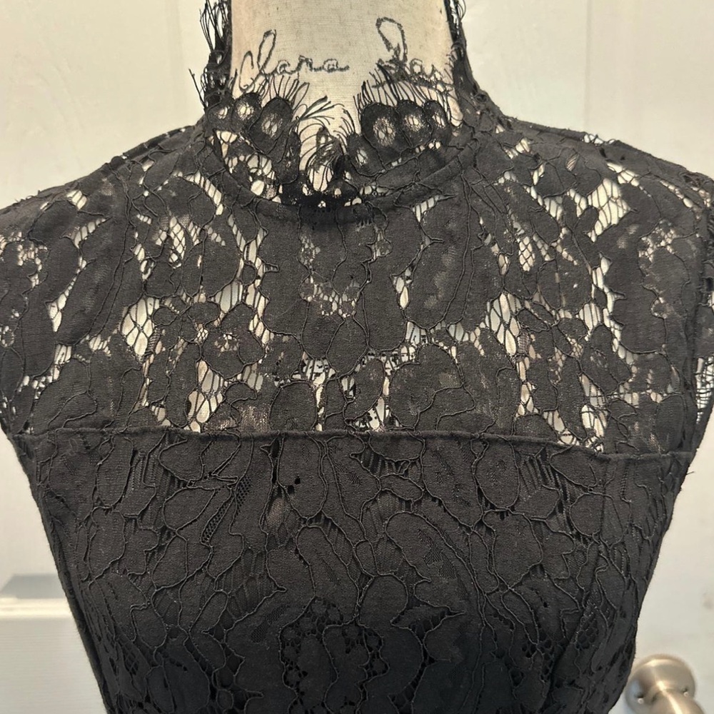 Zesica Black Lace Dress - Picture 2 of 8
